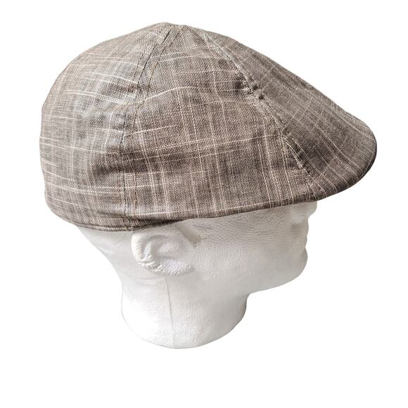 STETSON GRAY TWEED NEWBOY CAP MENS SIZE SMALL - Picture 5 of 9